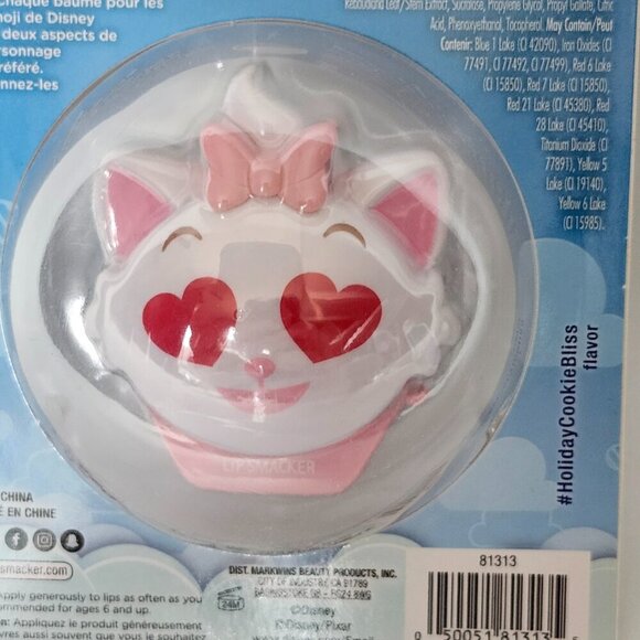 DISNEY EMOJI Aristocats Marie Lip Smacker HOLIDAY COOKIE BLISS BNIP Sealed - Picture 3 of 3
